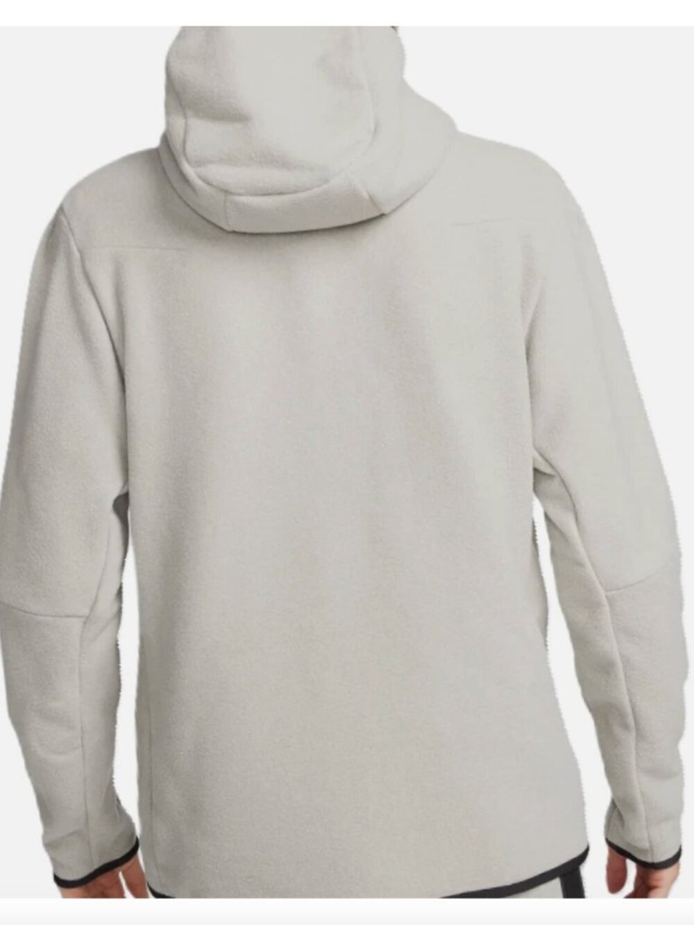 Nike Tech Fleece Men Size S Winterized Hoodie Cobblestone Black Pristine VNDS - Picture 16 of 16